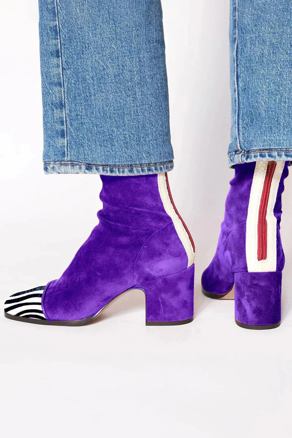 Brenda | Square toe heeled boots
