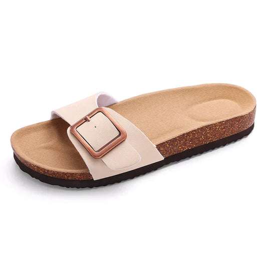 Leah | Women's Flat Adjustable Buckle Sandals