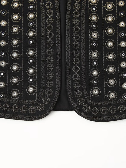 Christy | Sequin Pattern Boho Vest