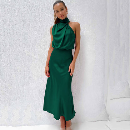 Lacey | Refined Halter Evening Dress