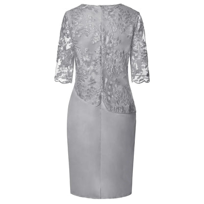 Nicole | Short-Sleeved Mid-Length Dress