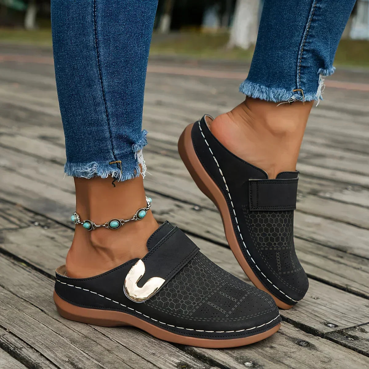 Caroline | Women's Adjustable Wedge Sandals