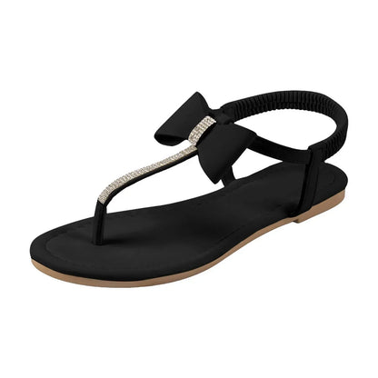 Rosa | Women's Rhinestone Flat Sandals