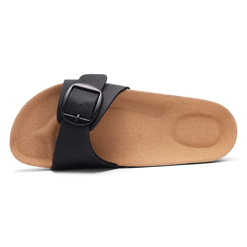 Leah | Women's Flat Adjustable Buckle Sandals