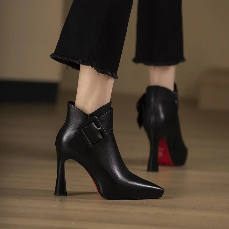 Ella | Buckle Heel Boots