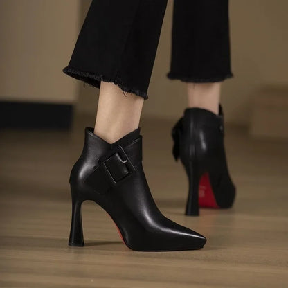 Ella | Buckle Heel Boots
