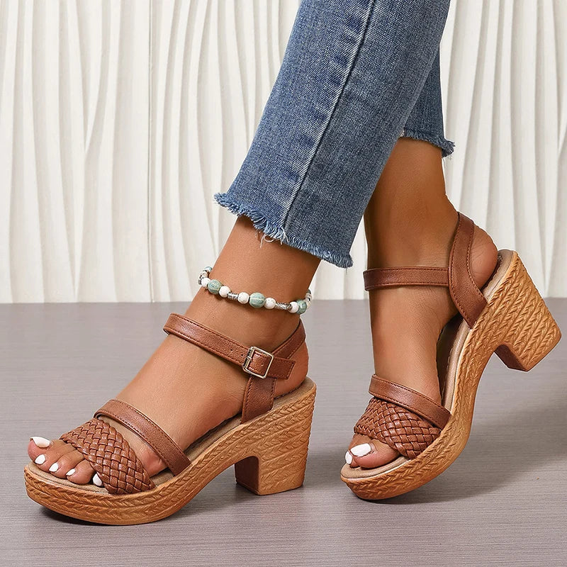 Sierra | Woven Platform Sandals