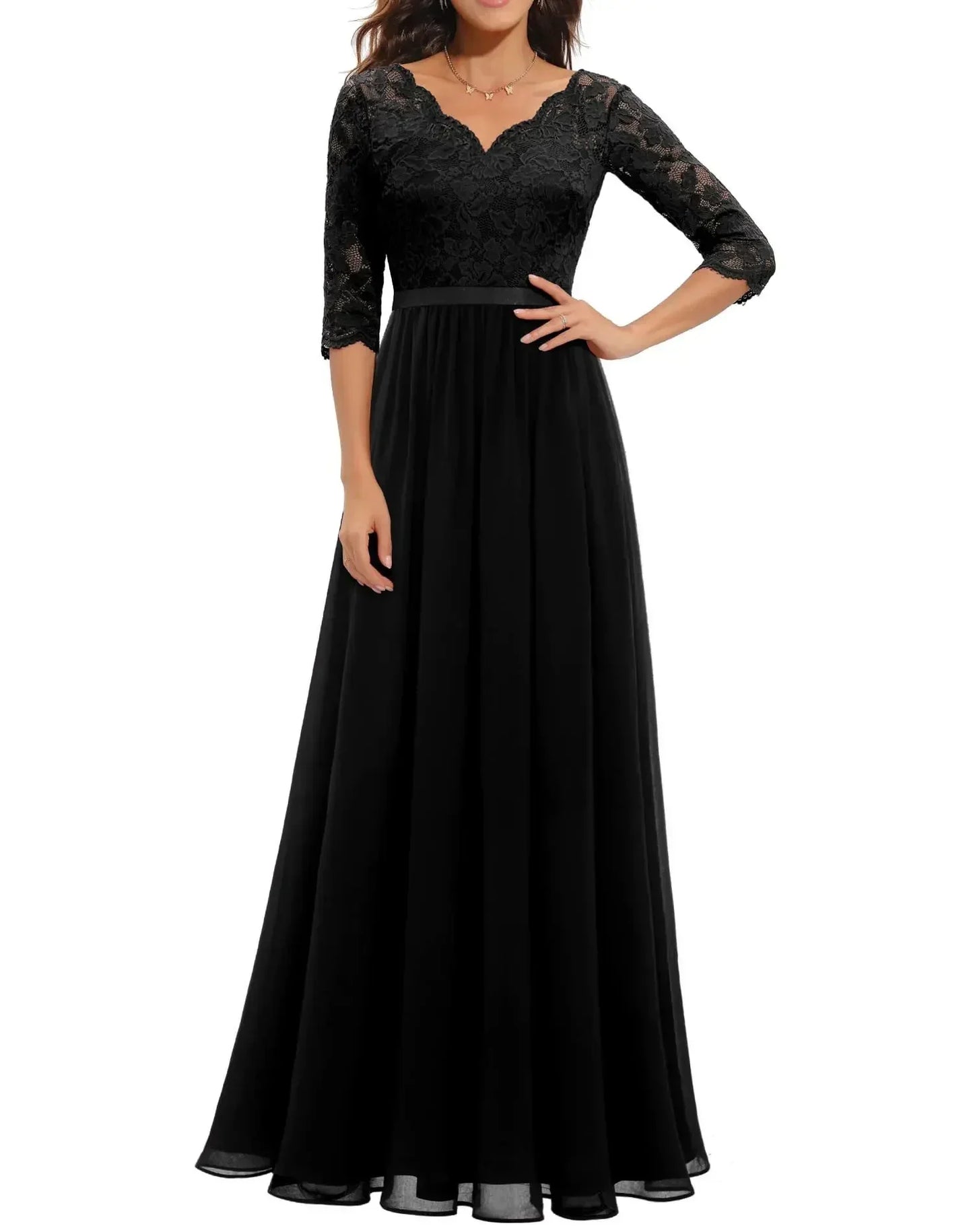 Danielle | Women’s Refined Lace Long Dress