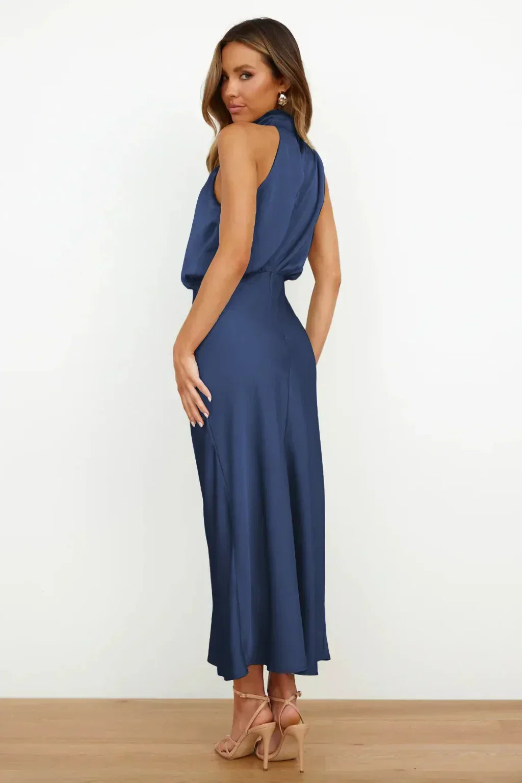 Lacey | Refined Halter Evening Dress