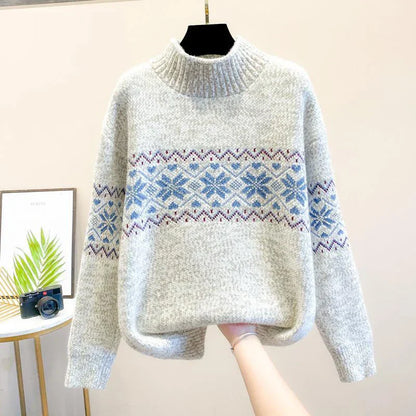 Cara | Snowflake Knit Sweater