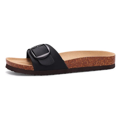 Leah | Women's Flat Adjustable Buckle Sandals