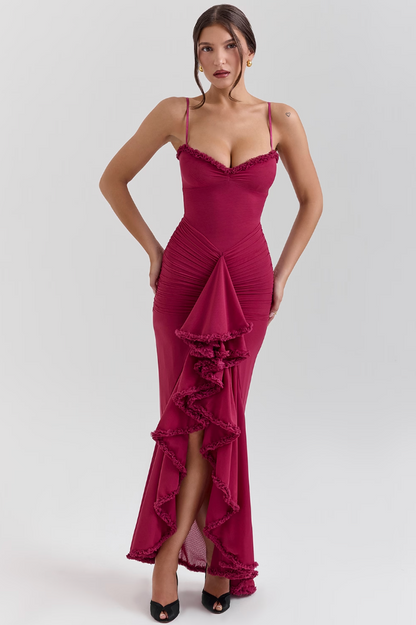 Abigail | Women's Wedding Guest Lace Ruched Dress