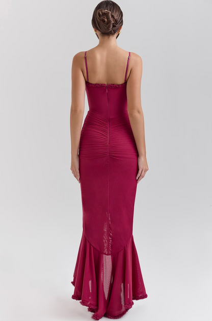 Abigail | Women's Wedding Guest Lace Ruched Dress