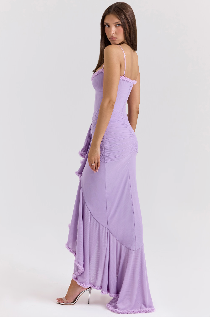 Abigail | Women's Wedding Guest Lace Ruched Dress