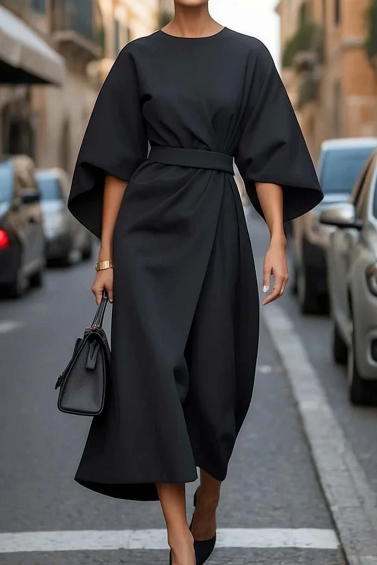 Grace | Refined Dress with Lantern Sleeves