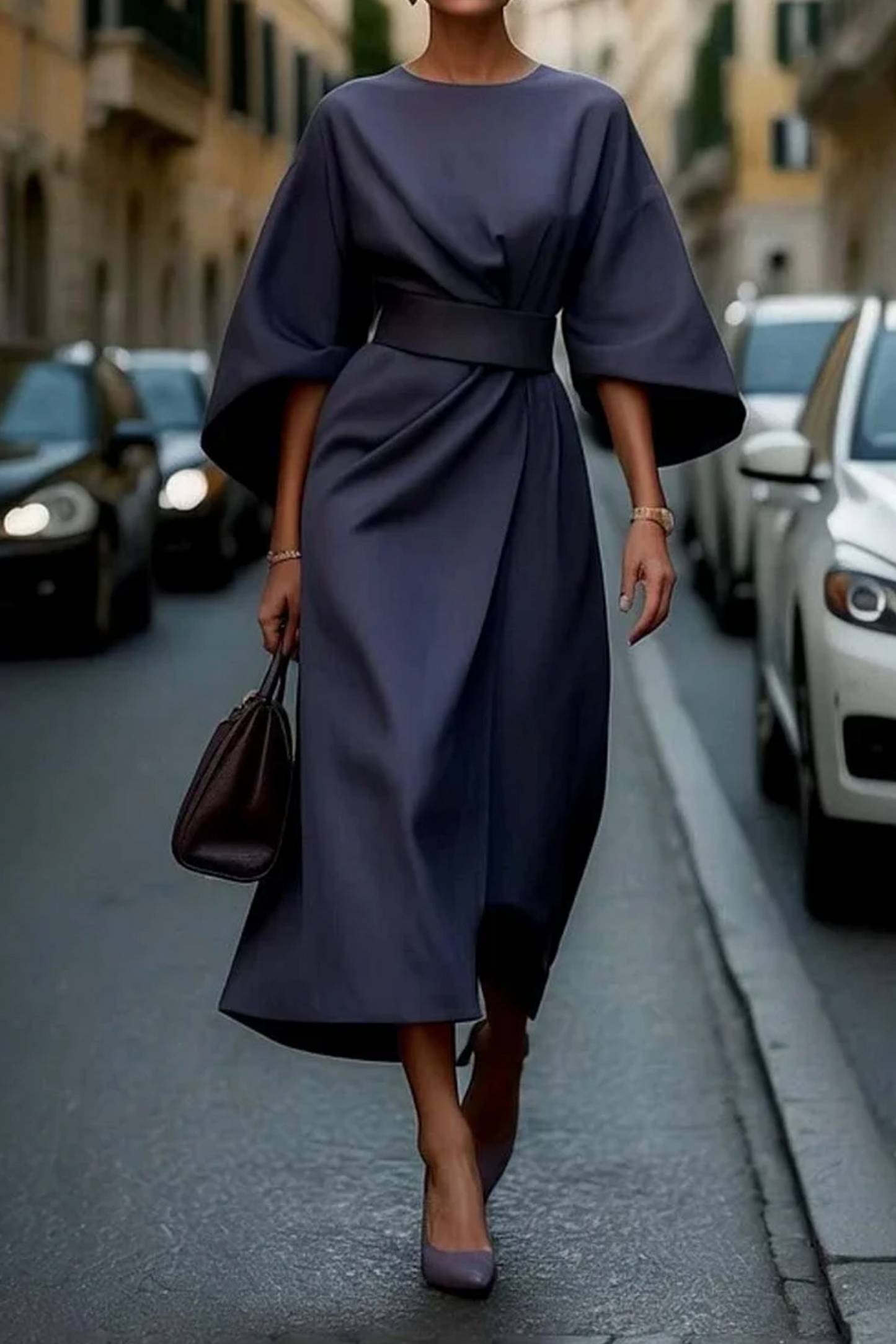 Grace | Refined Dress with Lantern Sleeves