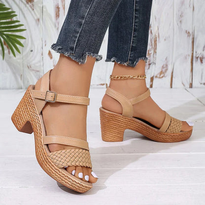 Sierra | Woven Platform Sandals