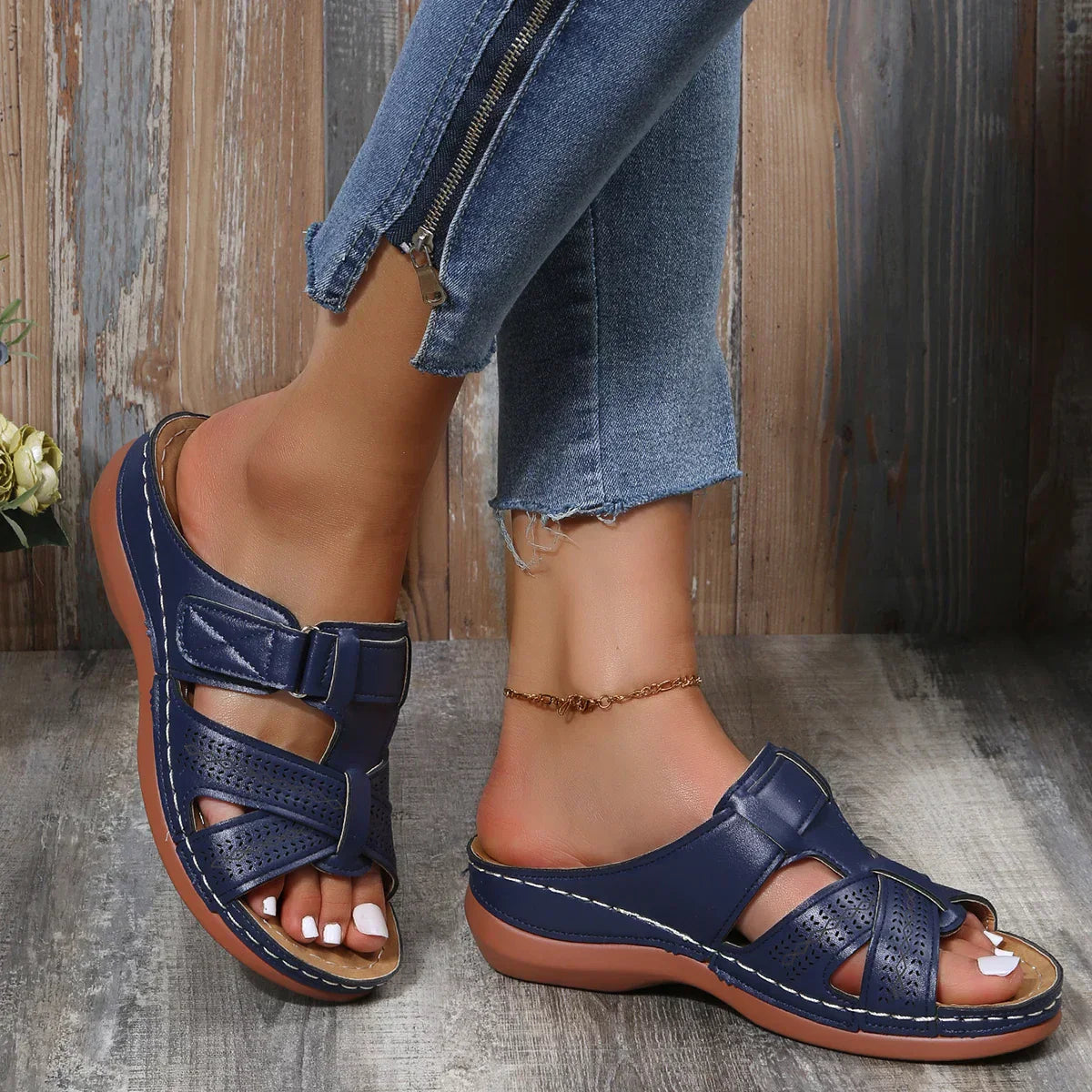 Emma | Women's Orthopedic Cushioned Wedge Sandals