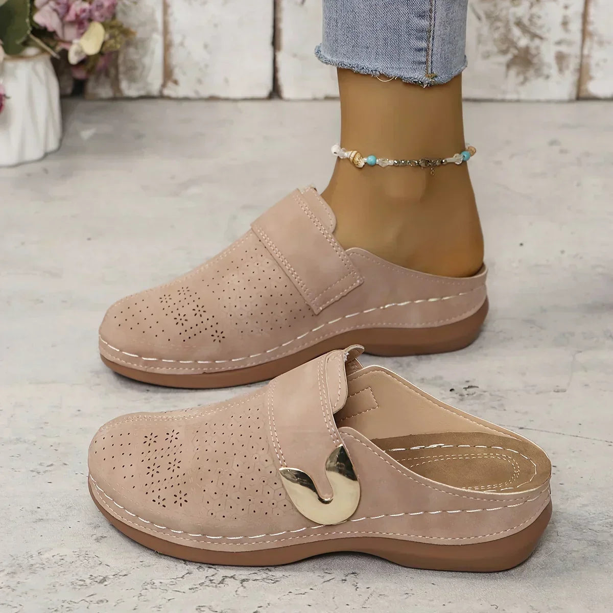 Caroline | Women's Adjustable Wedge Sandals