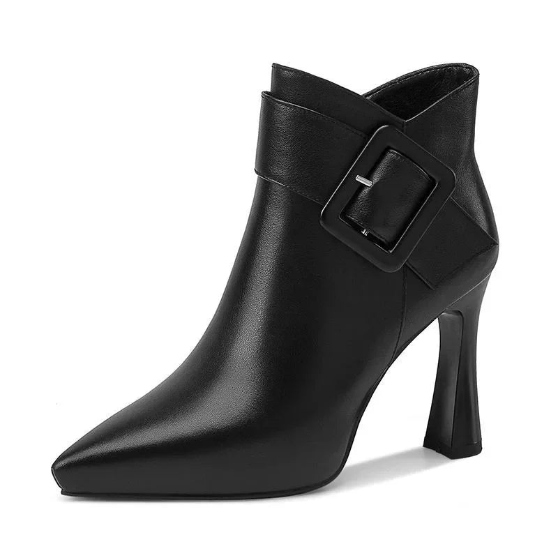 Ella | Buckle Heel Boots