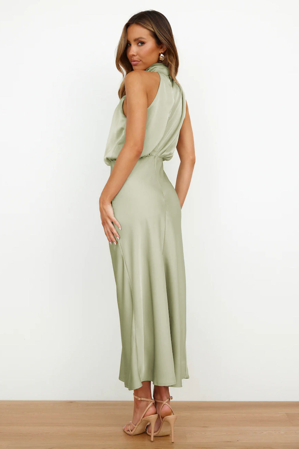 Lacey | Refined Halter Evening Dress