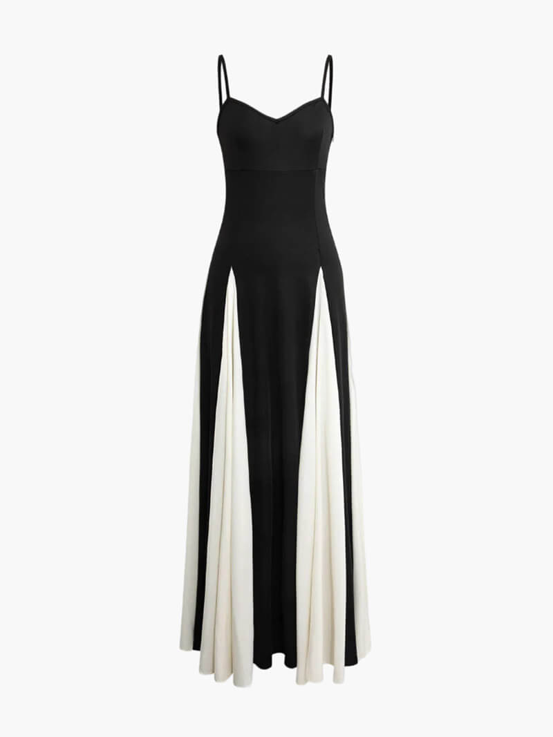 Morgan | Refined Black-and-White Maxi Dress