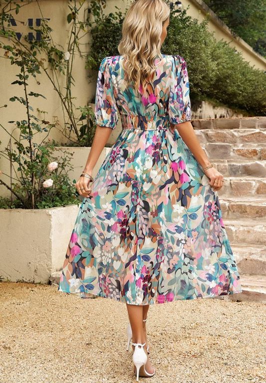 Kinsley | Refined Floral Dress