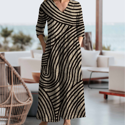 Sophia | Vintage Striped dress