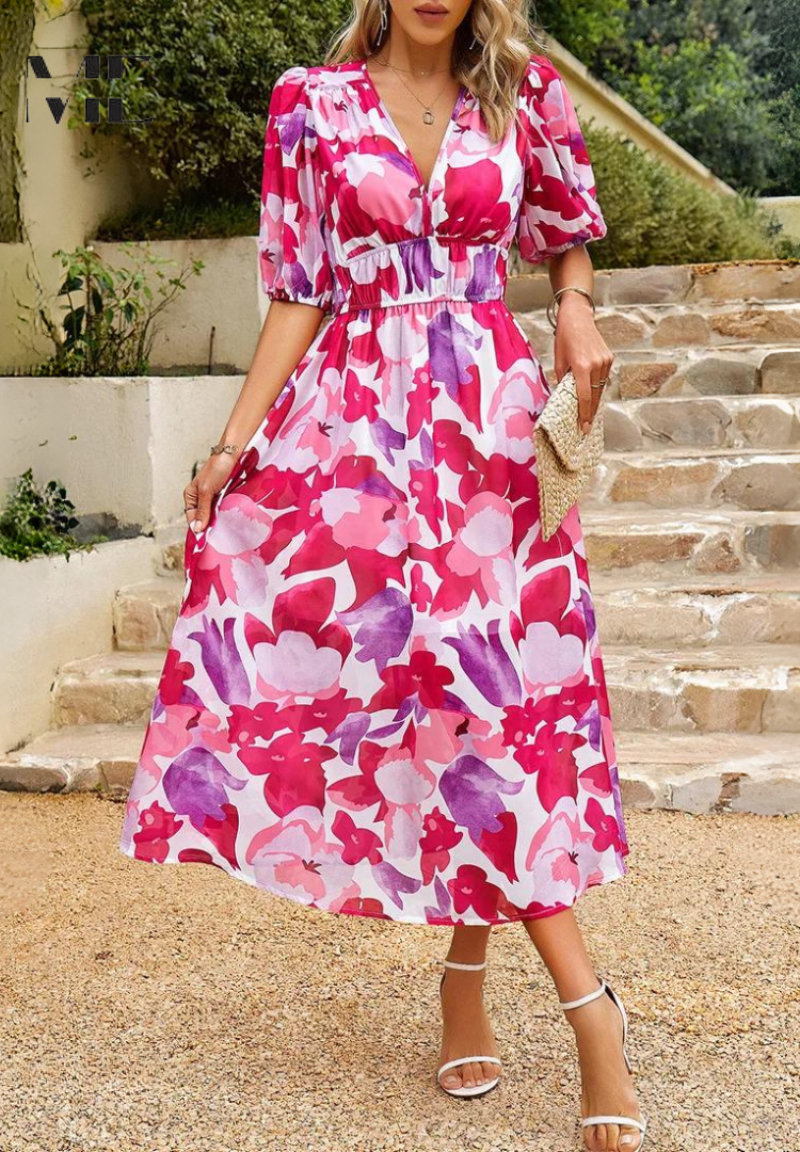 Kinsley | Refined Floral Dress