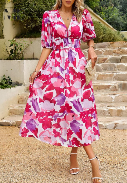 Kinsley | Refined Floral Dress