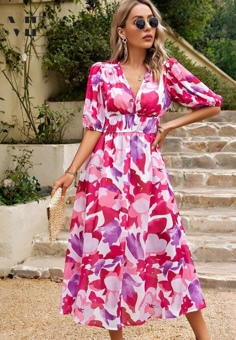 Kinsley | Refined Floral Dress