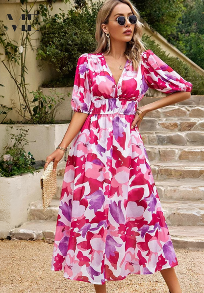 Kinsley | Refined Floral Dress