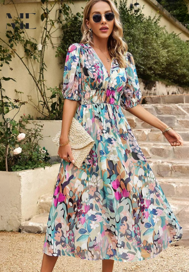 Kinsley | Refined Floral Dress