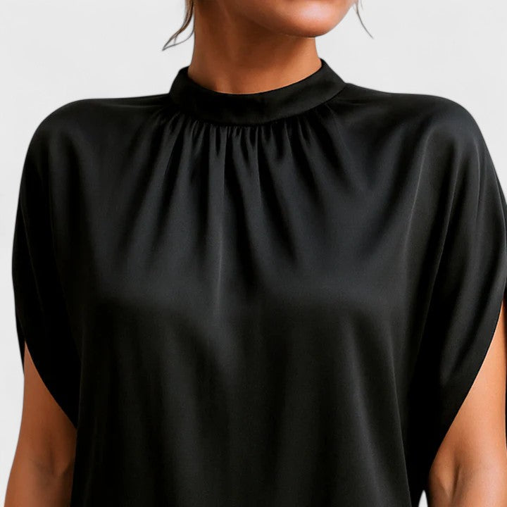 Lucy | Women's Mock Neck Short Dress Split Sleeve Going Out Dress