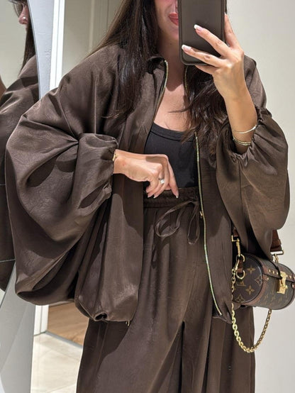 Isabella | Jacket + Drawstring Pants Relaxed Two-piece Suit