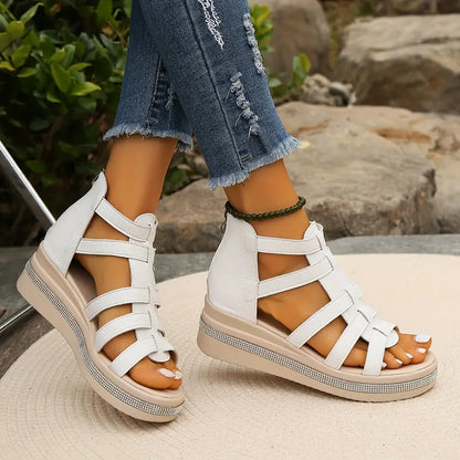 Denise | Comfort Sandals with Rhinestone Decoration