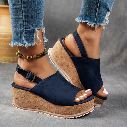 Laura | Women's Platform Adjustable Buckle Sandals