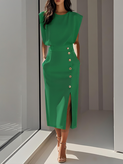 Naomi | Effortless Charm Mid-Length Dress