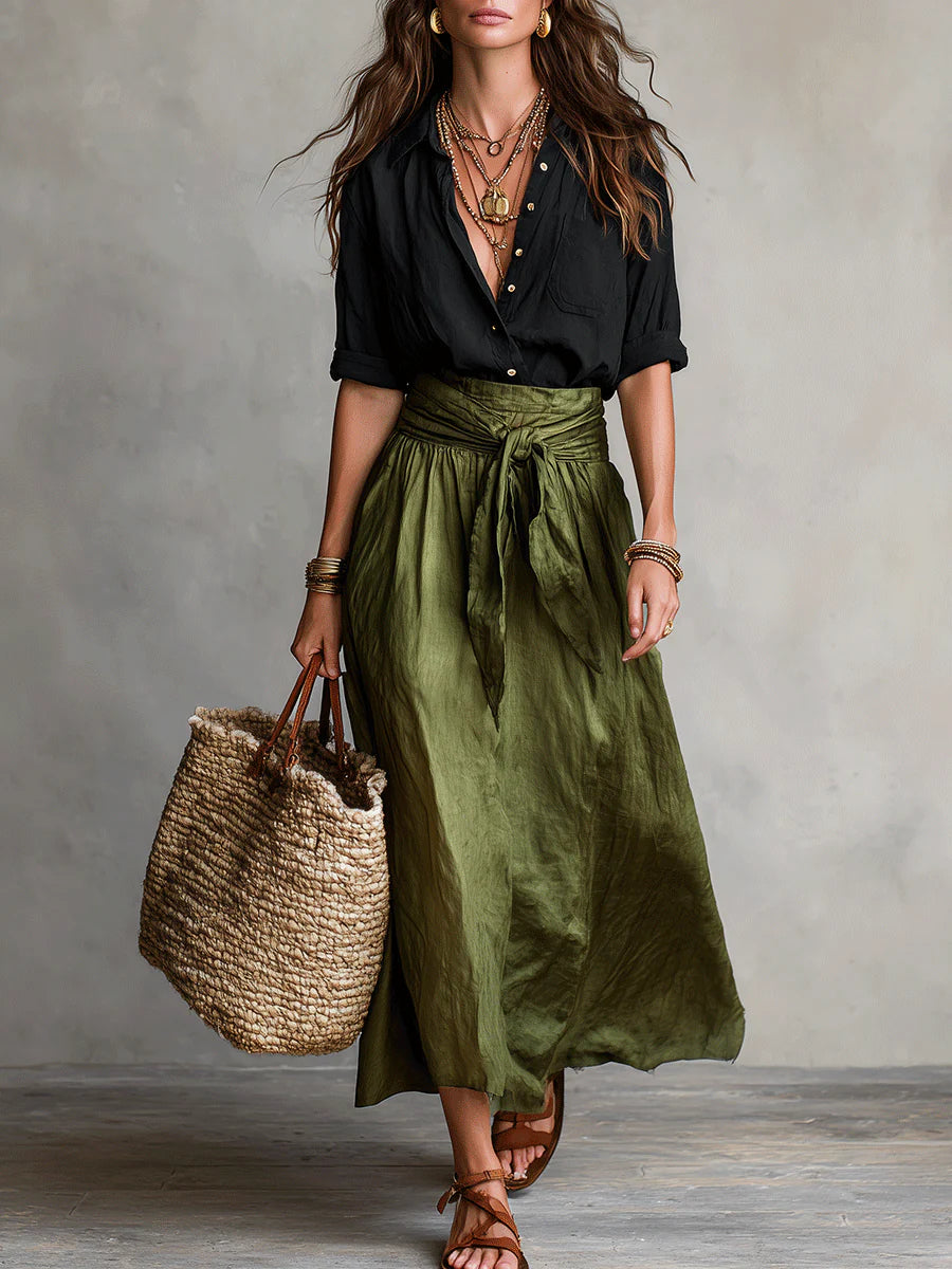 Rachel | Women's Button Up Two Piece Set