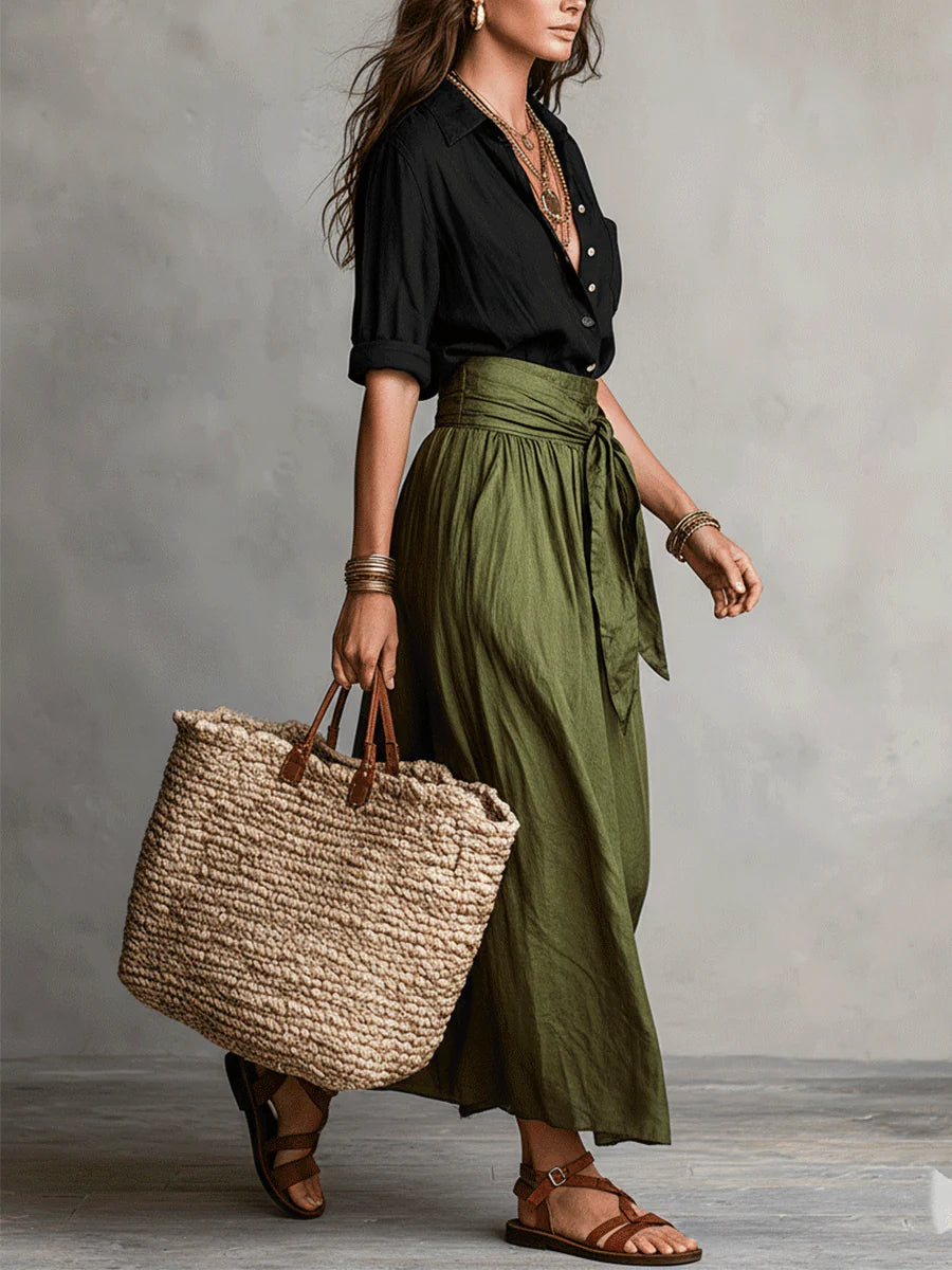 Rachel | Women's Button Up Two Piece Set