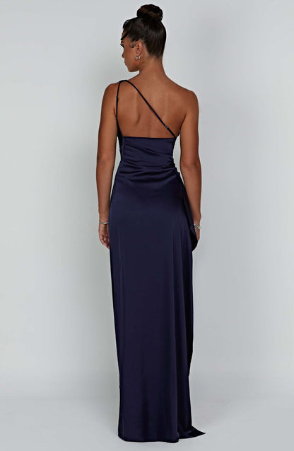 Tiffany | Women's Wedding Guest Satin One Shoulder Bodycon Dress