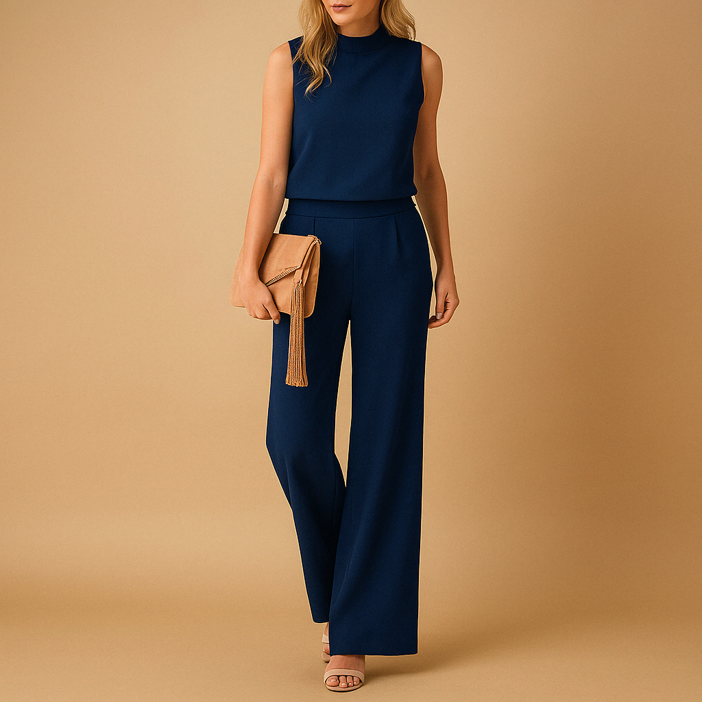 Claire | Women's No-Sleeve Wide-Leg Jumpsuit