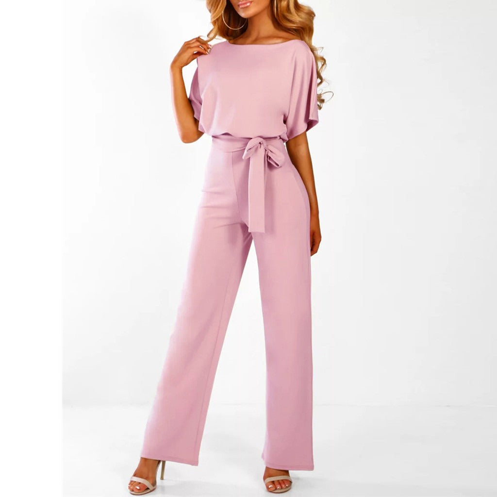 Bianca | Belted Wide-Leg Jumpsuit