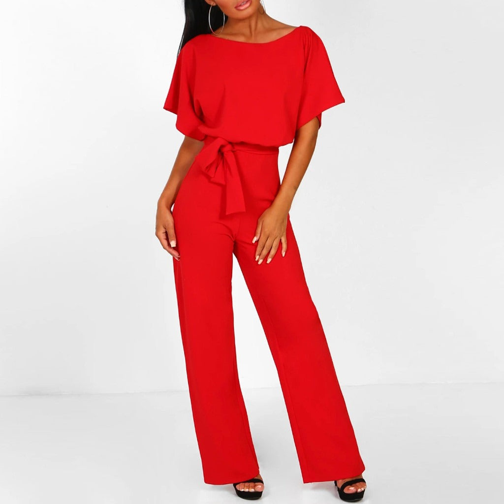 Bianca | Belted Wide-Leg Jumpsuit