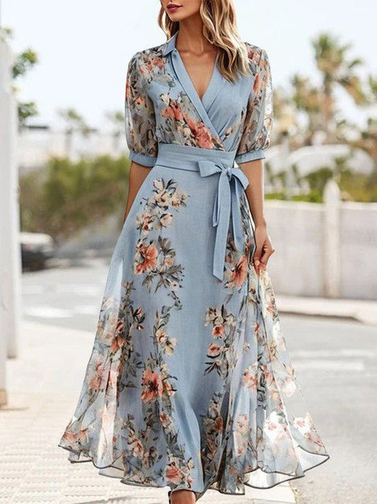 Jasmine | V-Neck Mid-Length Dress