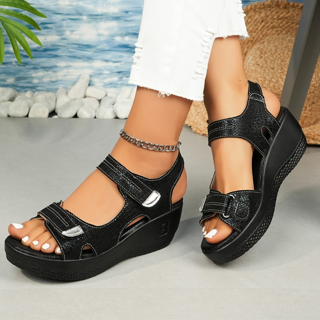 Brooke | Women's Adjustable Wedge Sandals