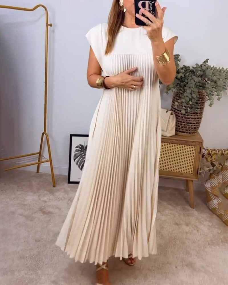 Elizabeth | Women's Flowy Pleated Maxi Dress Cocktail