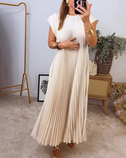 Elizabeth | Women's Flowy Pleated Maxi Dress Cocktail