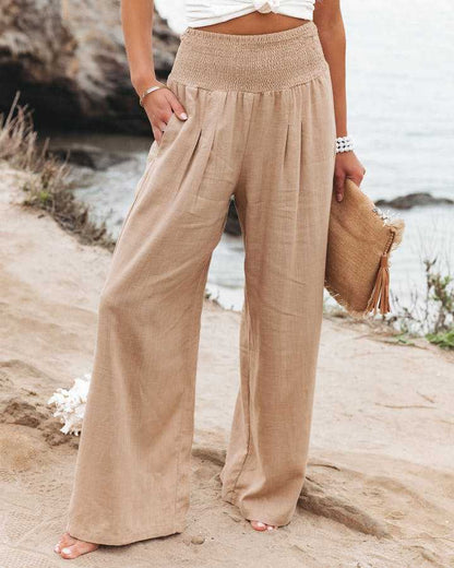 Gabriela | Flowing Beach Pants with Wide Legs