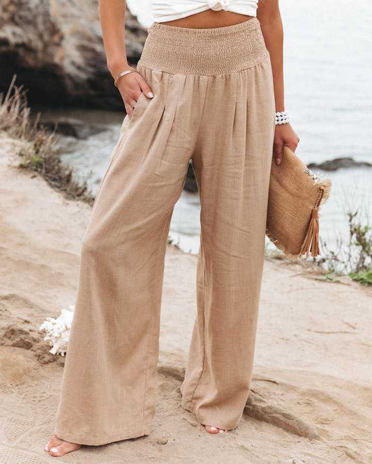 Gabriela | Flowing Beach Pants with Wide Legs
